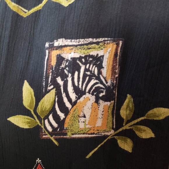 Notations Vintage Maxi Skirt PL Beaded Fringe Safari Bohemian - Picture 3 of 10